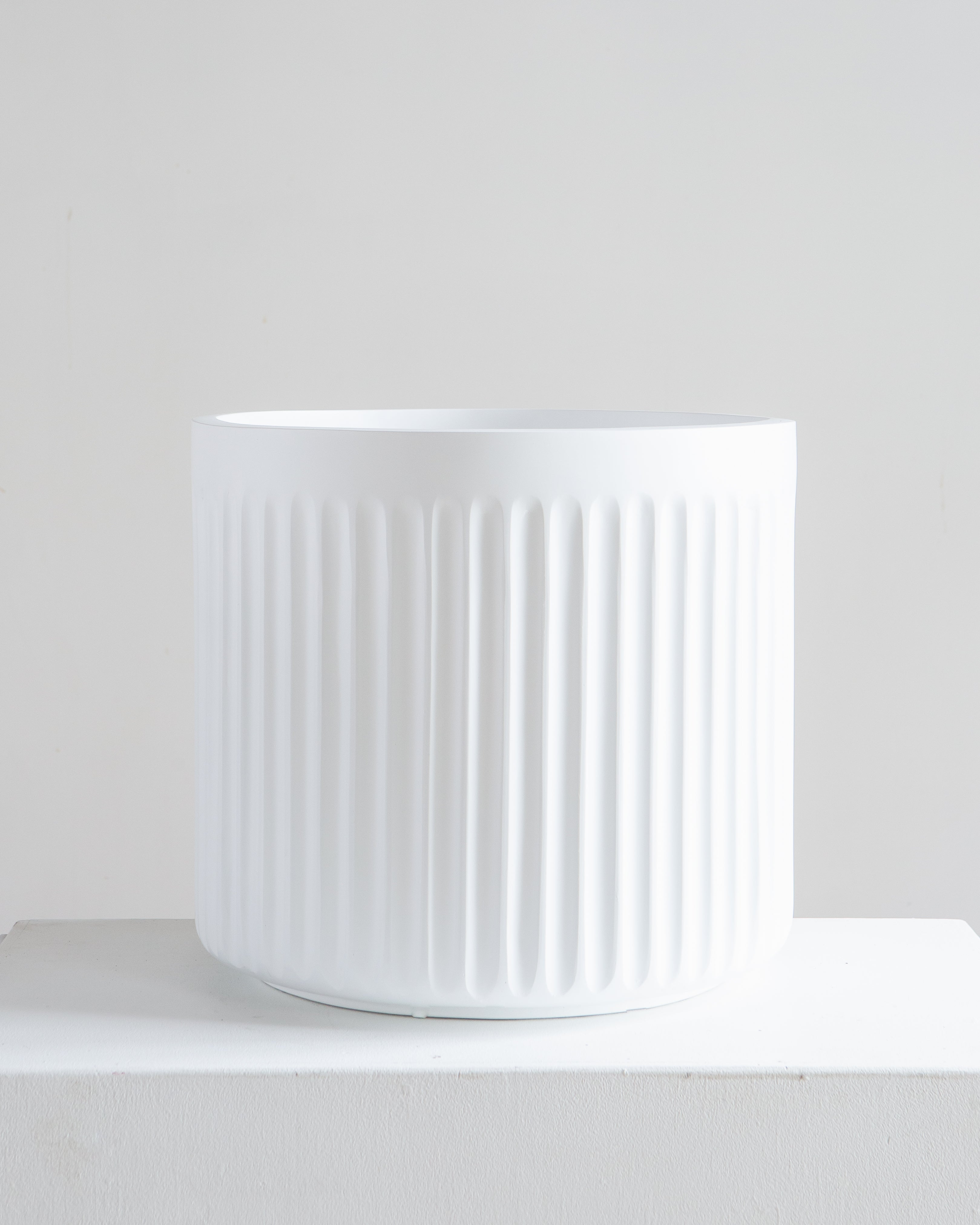Doric White Planter | 14 inch Nursery Pot