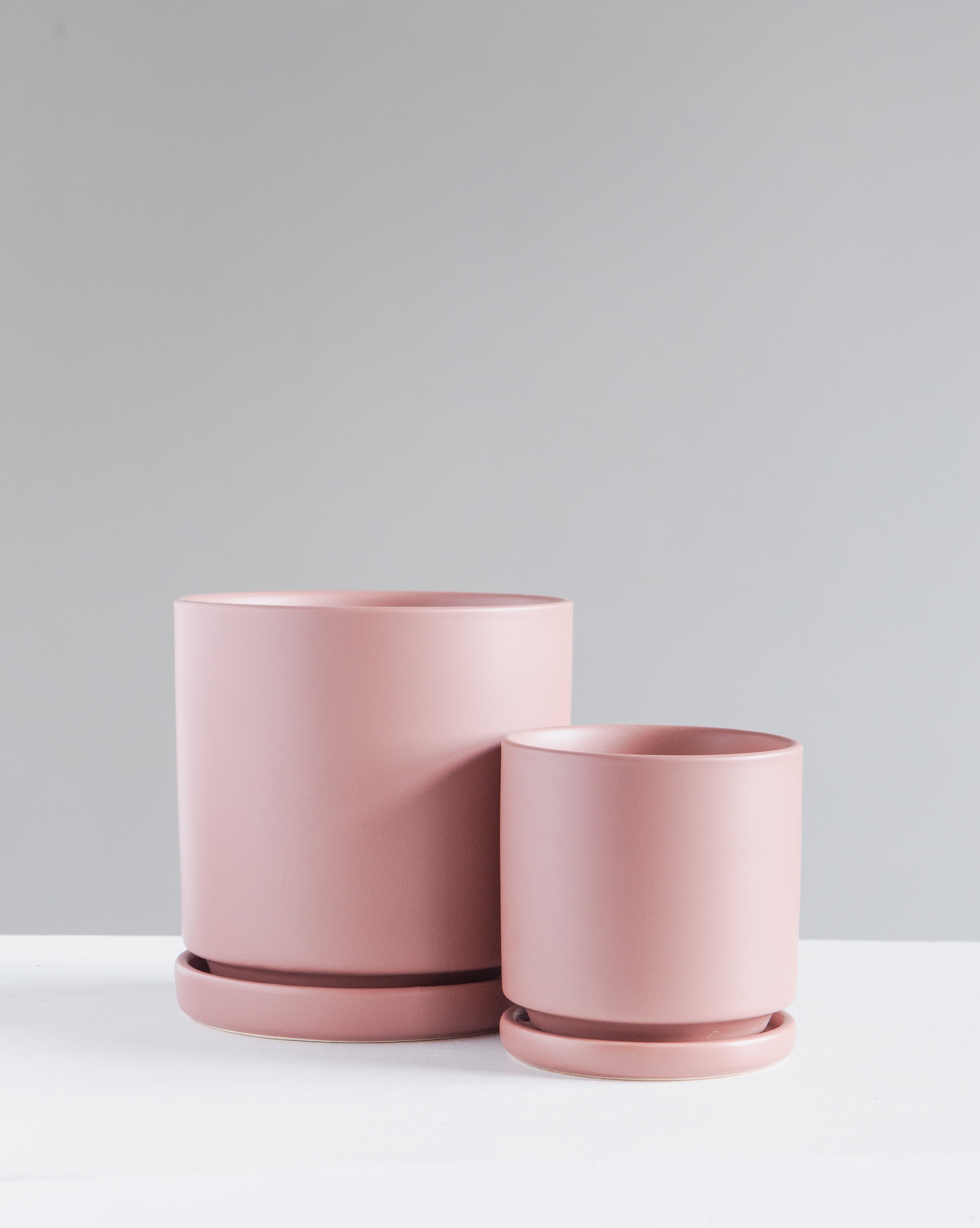 Small 6 Inch MOMMA POTS CYLINDER - DUSTY ROSE