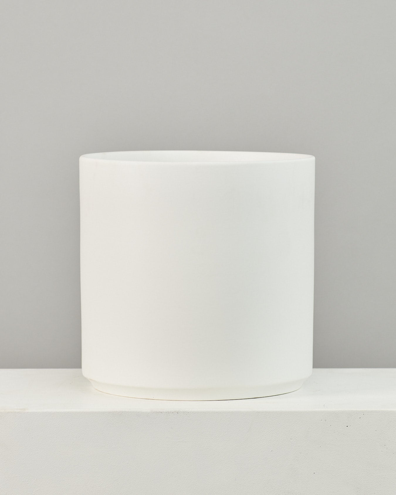 14 Inch REVIVAL CERAMICS CYLINDER - WHITE - Large