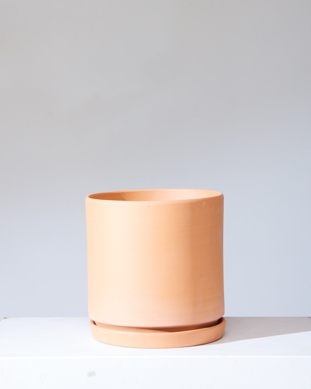 CALIFORNIA PLANTER COLLECTION: TERRA COTTA TWO PIECE CERAMIC Medium 12 Inch