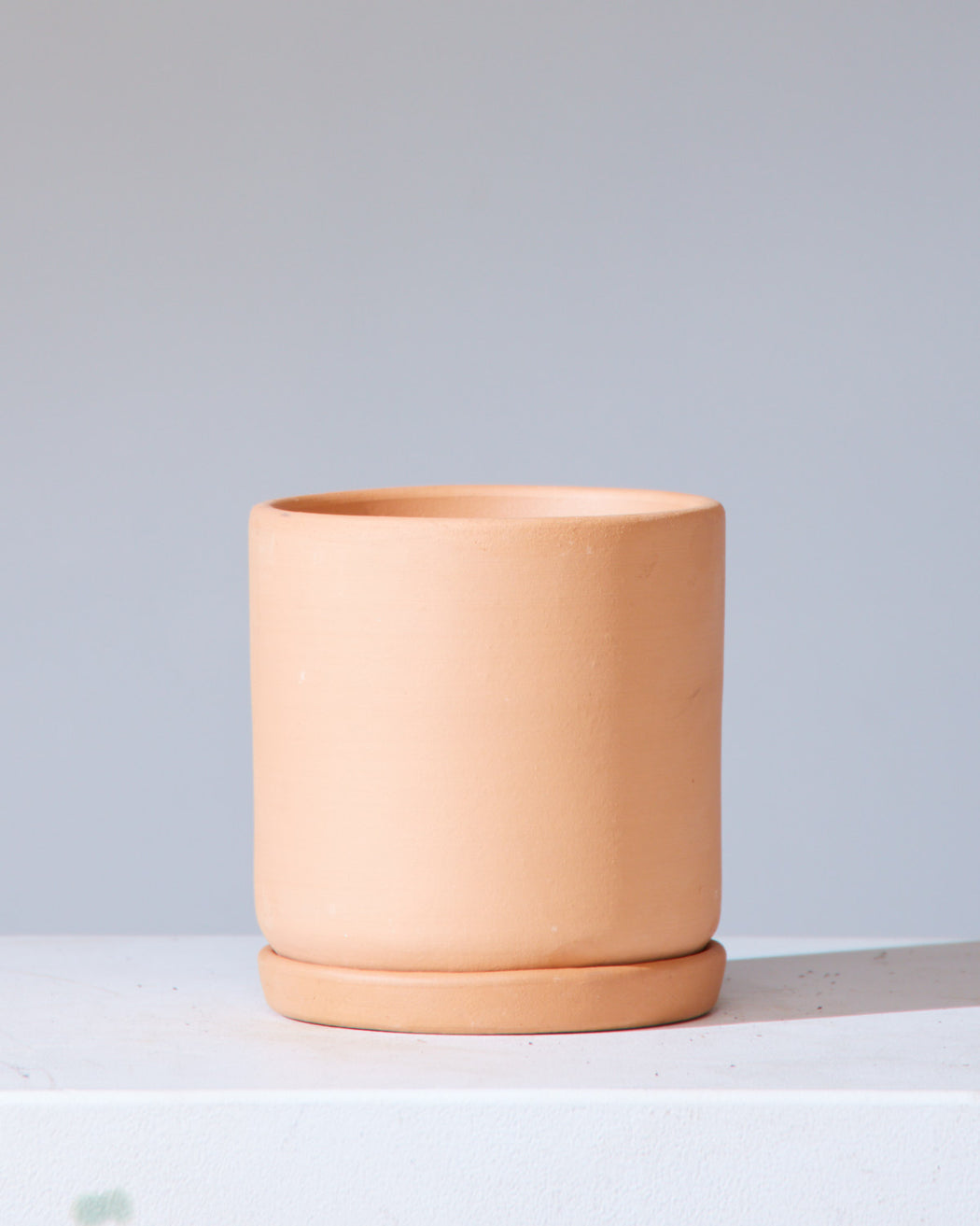 CALIFORNIA PLANTER COLLECTION: TERRA COTTA TWO PIECE CERAMIC Small 6 Inch