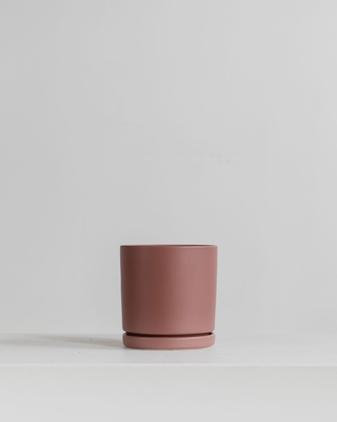 Small 6 Inch MOMMA POTS CYLINDER - DUSTY ROSE