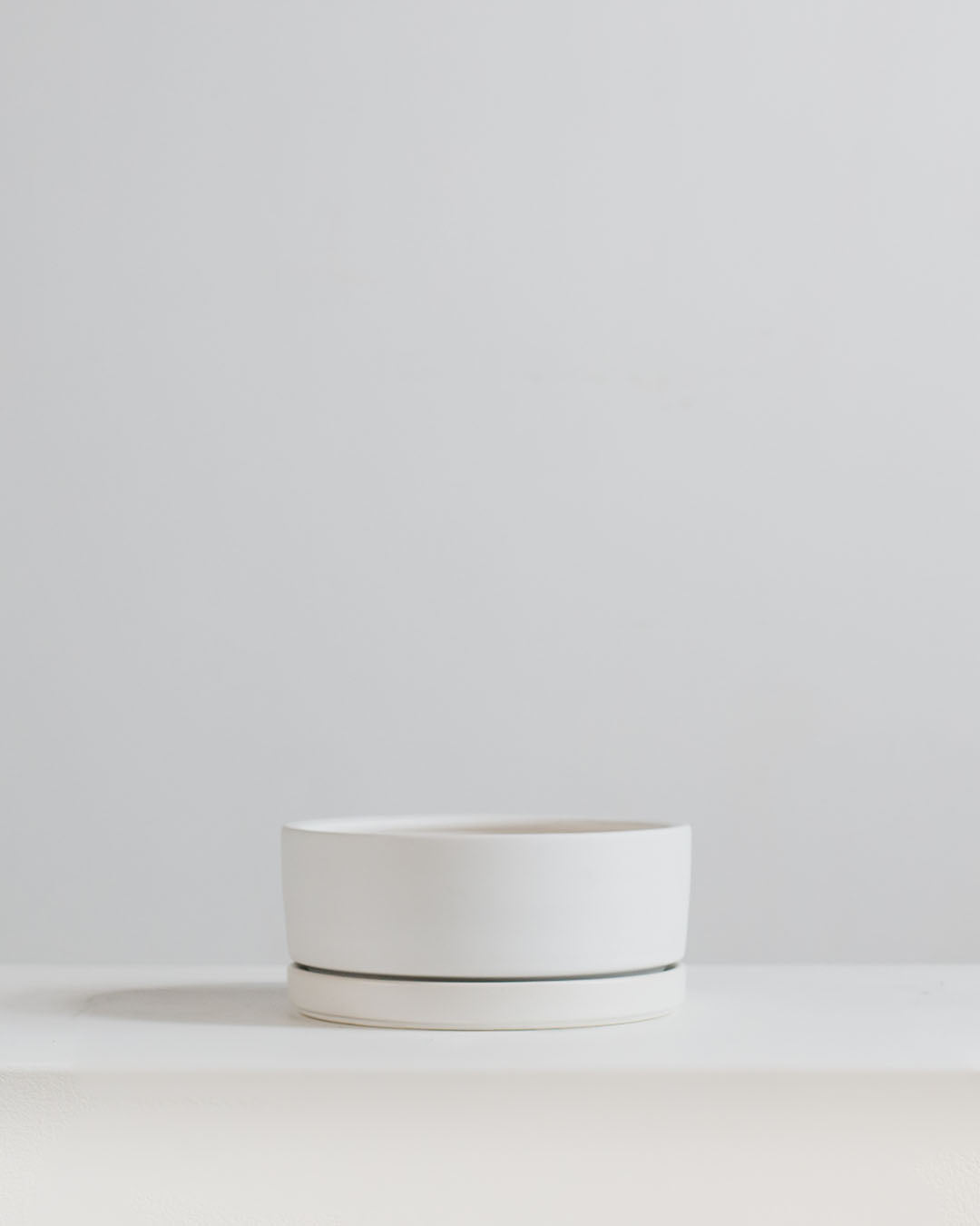 Small 8 Inch MOMMA POTS LOW BOWL - WHITE