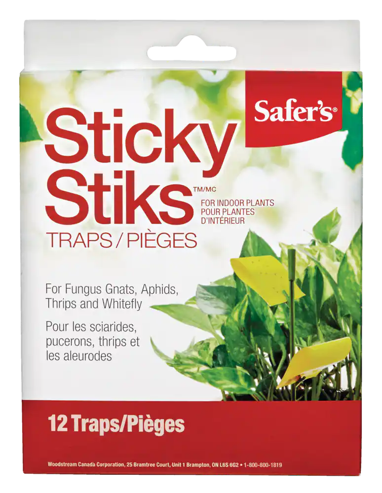 Safer's Sticky Stiks Plant Stakes | 12 Traps/Pack