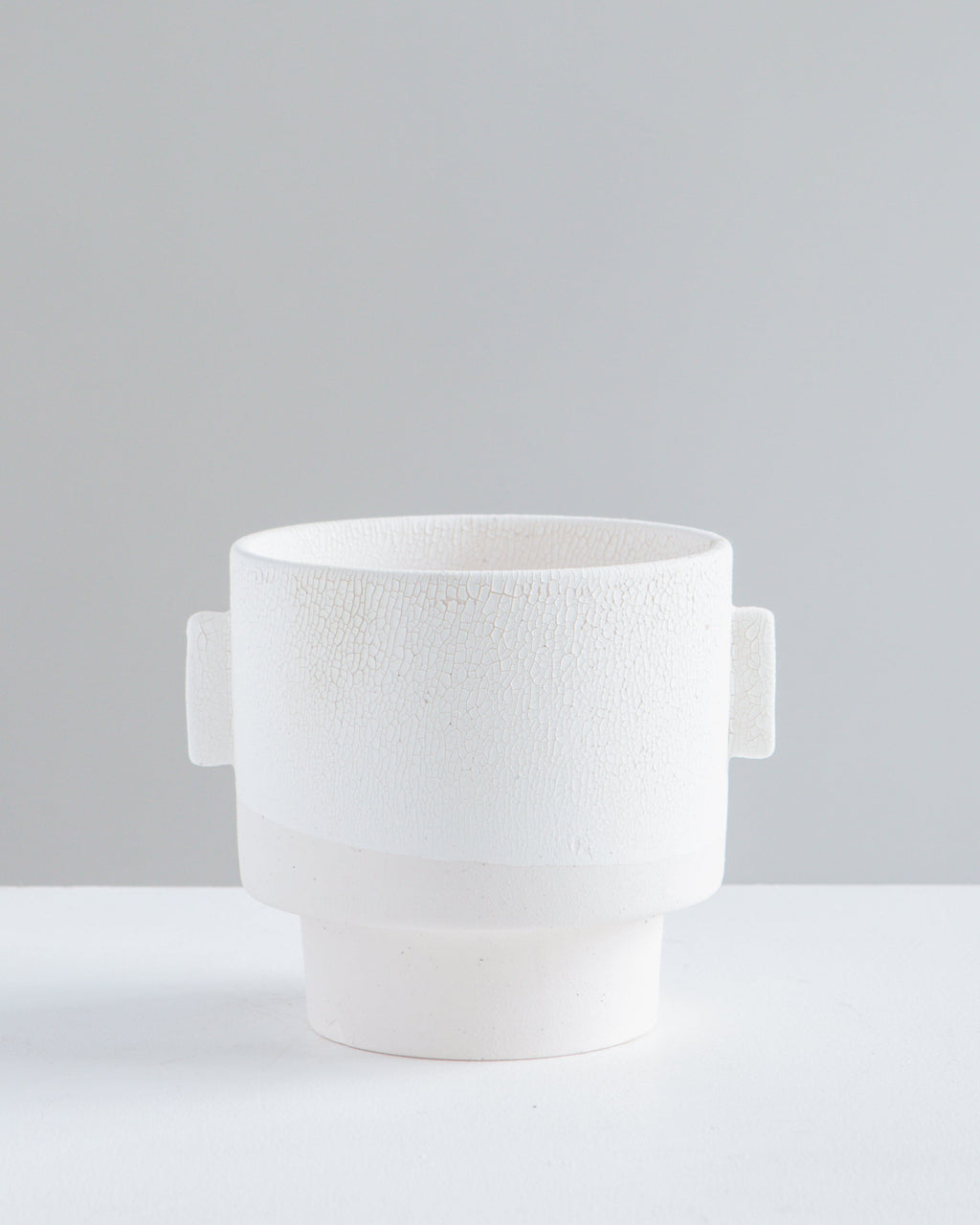 Milton Textured Off White Planter | 4 inch Nursery Pot