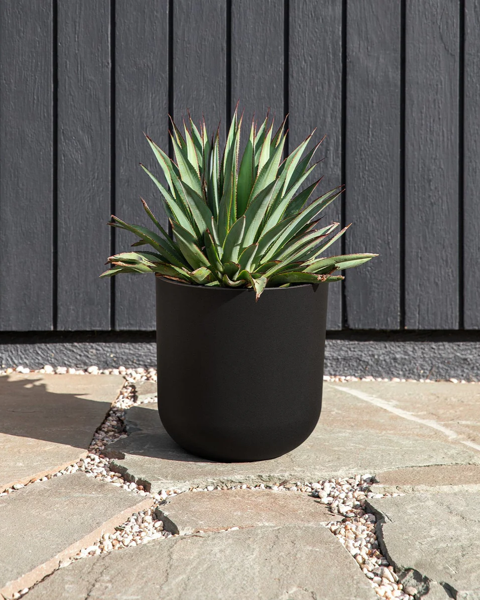 MASON KONA PLANTER BLACK Large 15 Inch