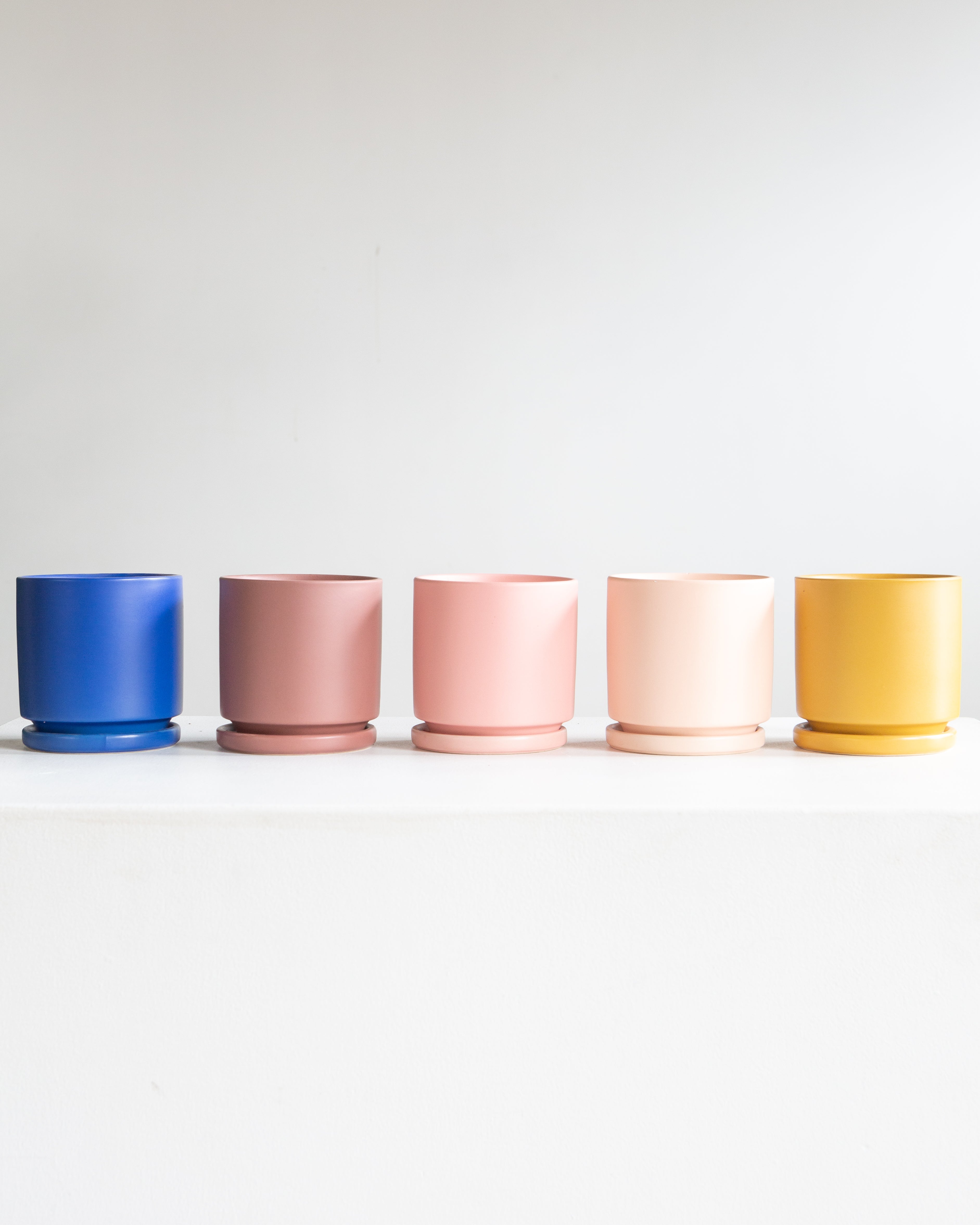Small 4 Inch MOMMA POTS CYLINDER - INK BLUE
