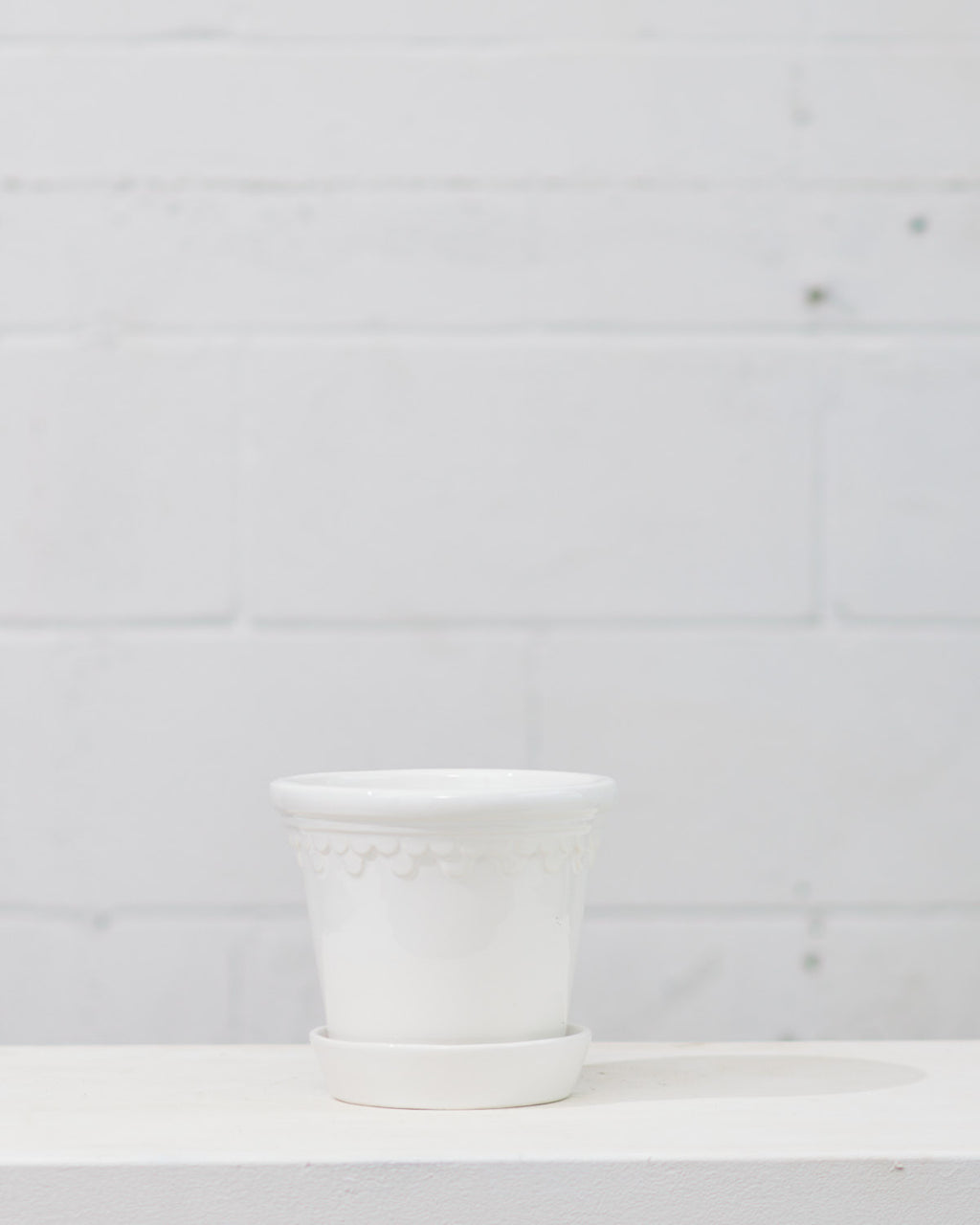 6.3 Inch BERGS POTTER 'COPENHAGEN' WHITE