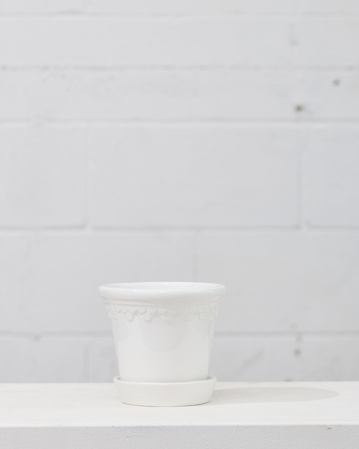 6.3 Inch BERGS POTTER 'COPENHAGEN' WHITE