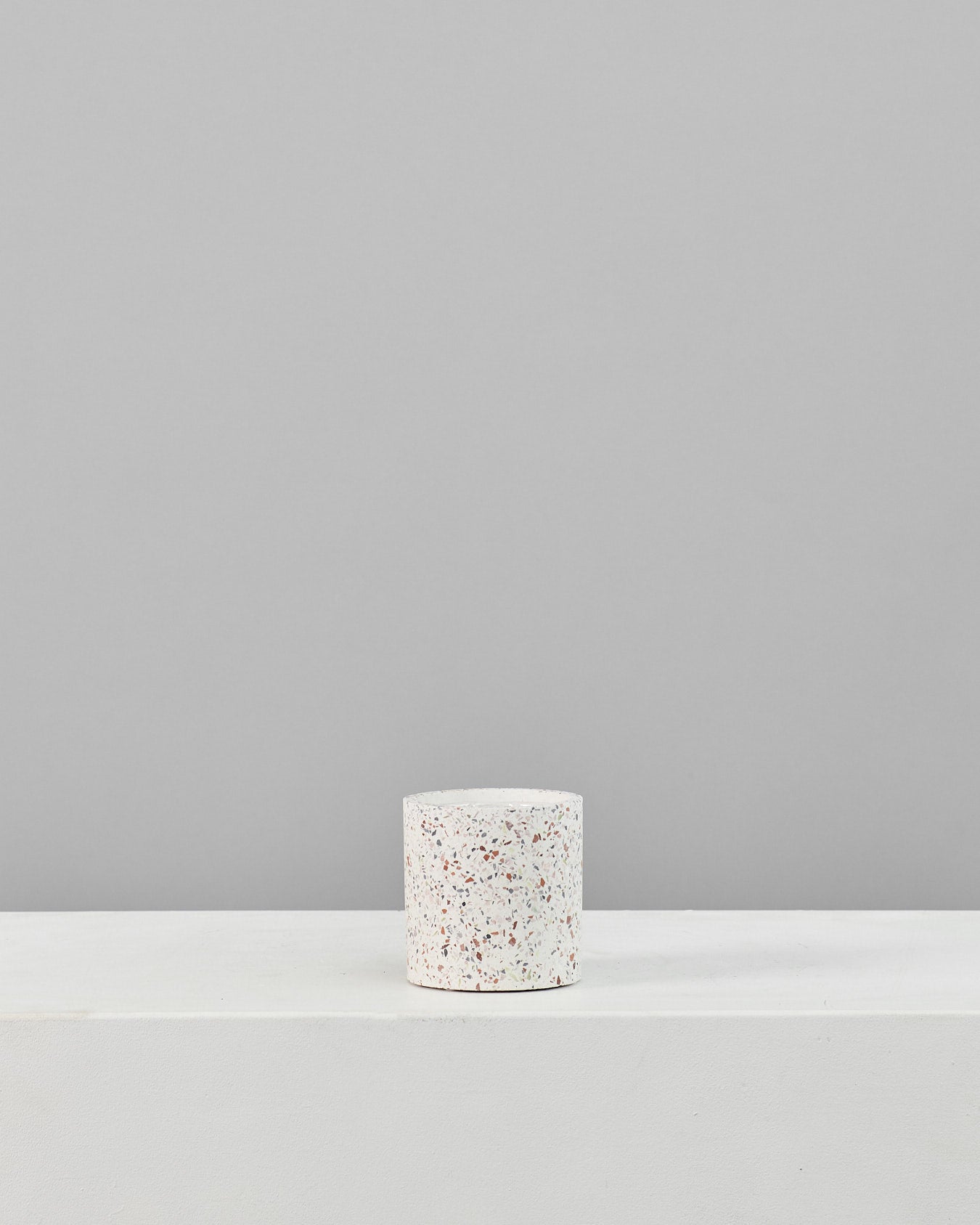 Terrazzo White Speckled Marble Planter | 4 inch Nursery Pot
