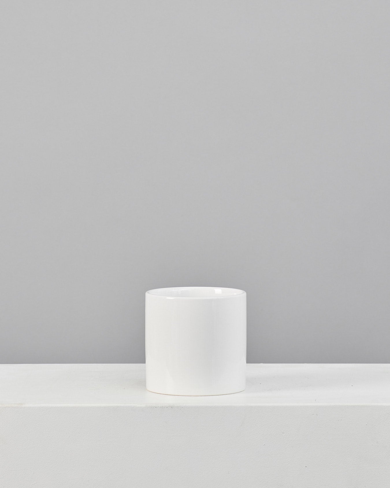 CERCLE PLANTER Gloss White, Small 6.5 Inch