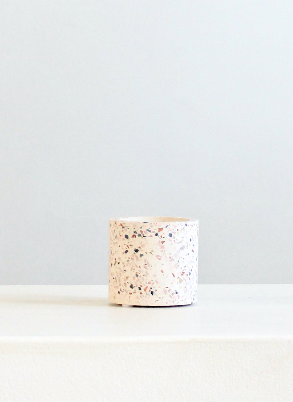 Terrazzo White Speckled Marble Planter | 2.5 inch Nursery Pot