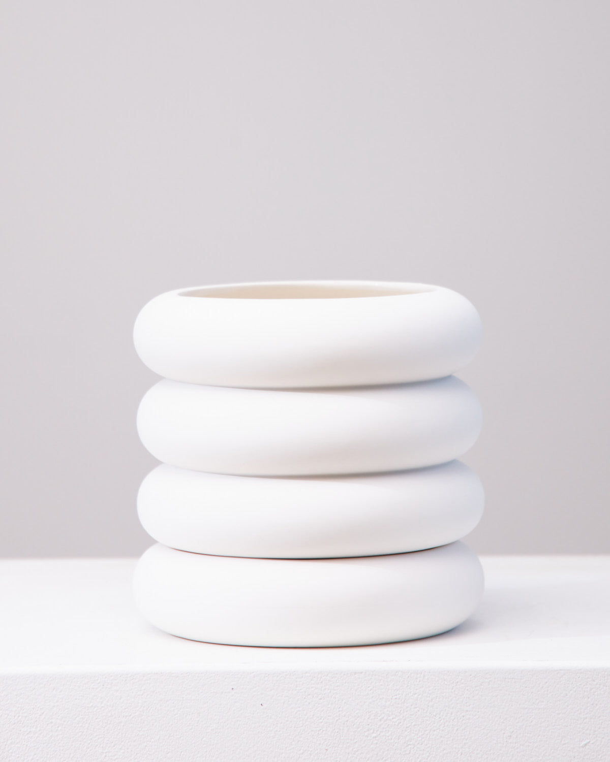 AREAWARE STACKING PLANTER Tall White 8 Inch