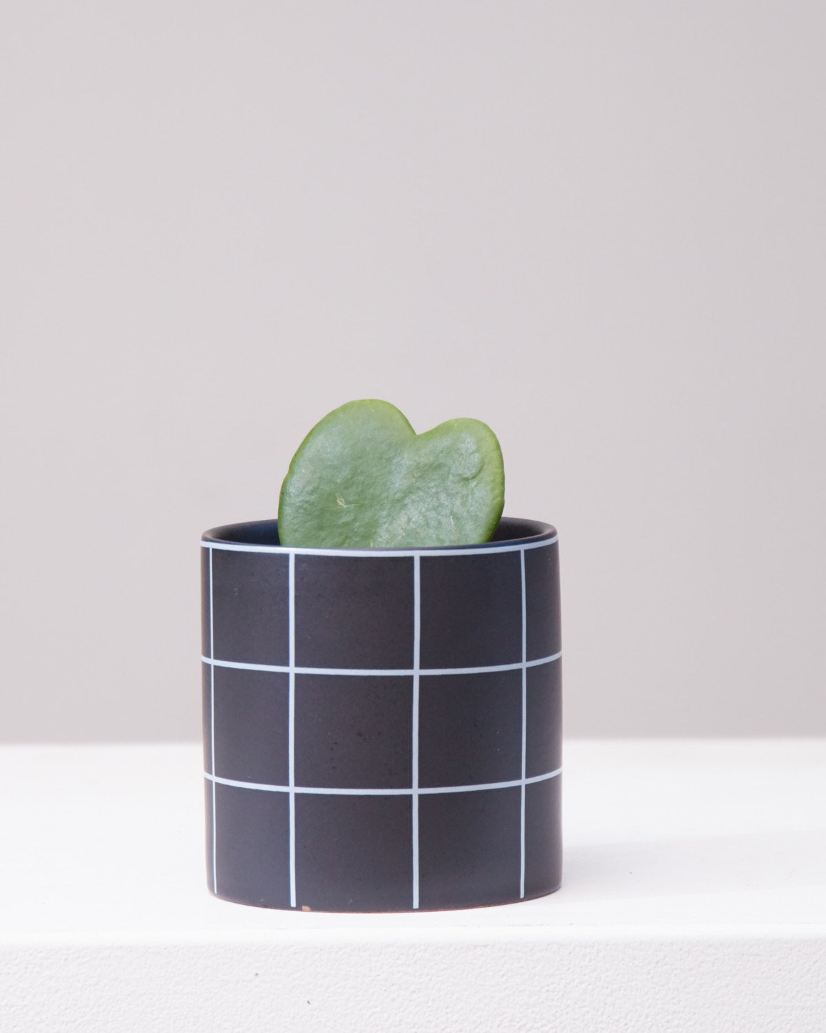 Pepper Ceramic Black Planter | 4 inch Nursery Pot