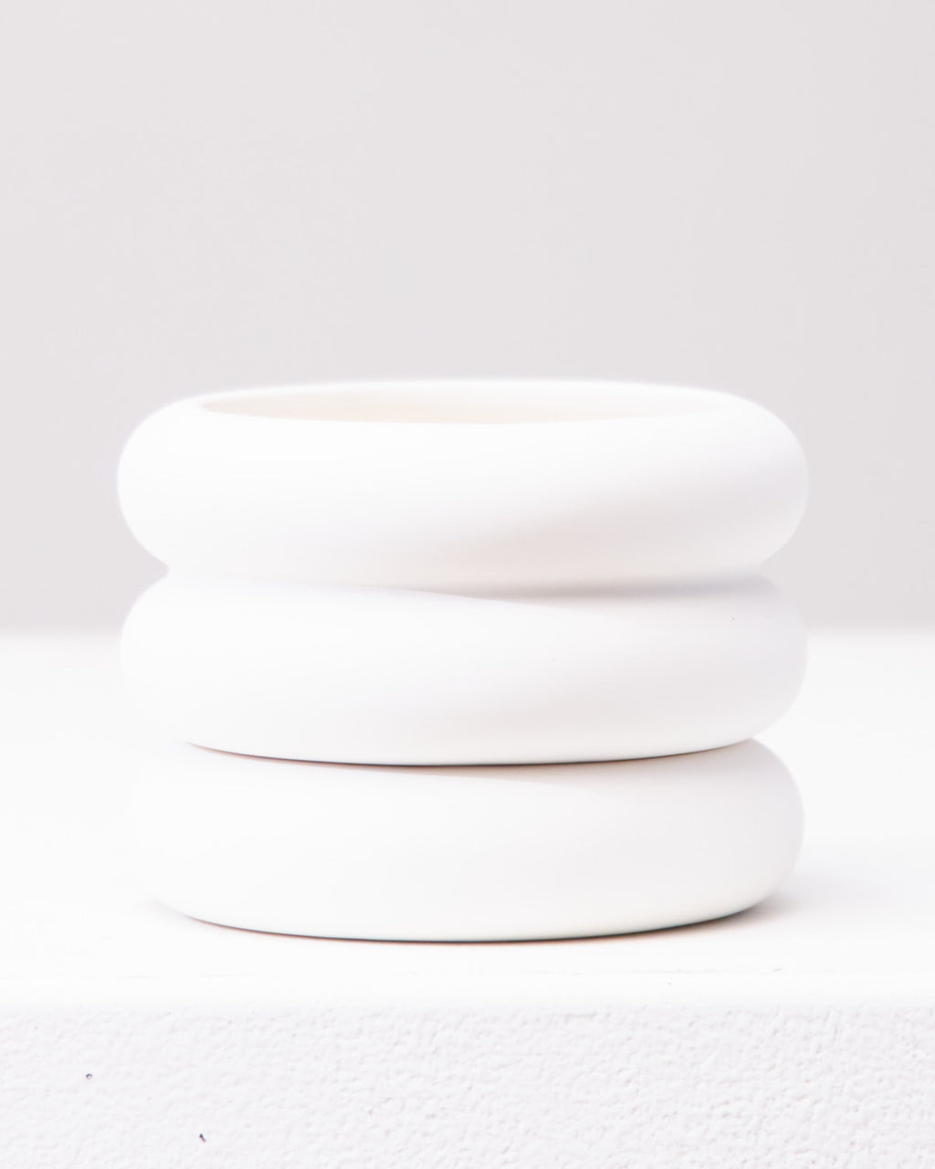 AREAWARE STACKING PLANTER Mini White 3 Inch