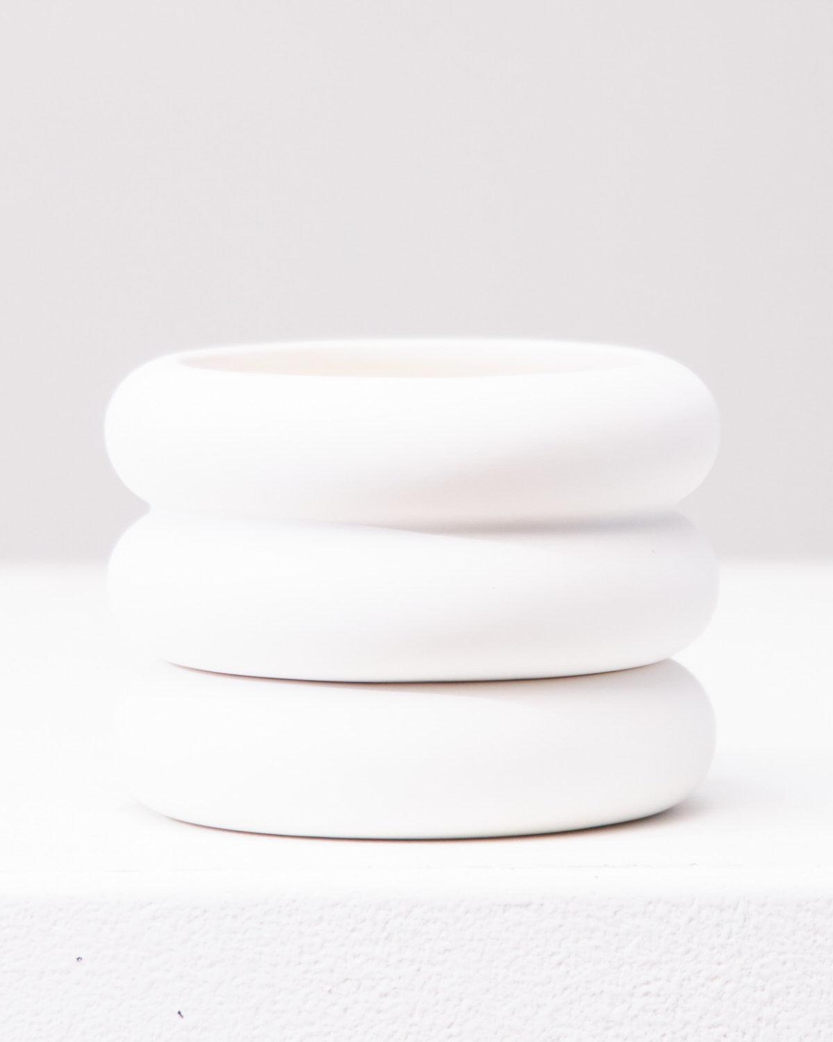 AREAWARE STACKING PLANTER Mini White 3 Inch