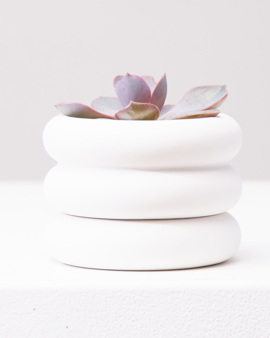 AREAWARE STACKING PLANTER Mini White 3 Inch