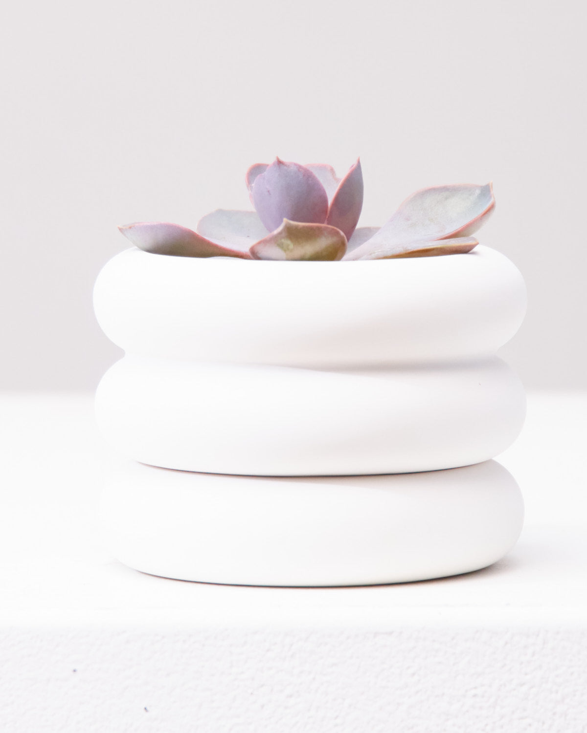 AREAWARE STACKING PLANTER Mini White 3 Inch