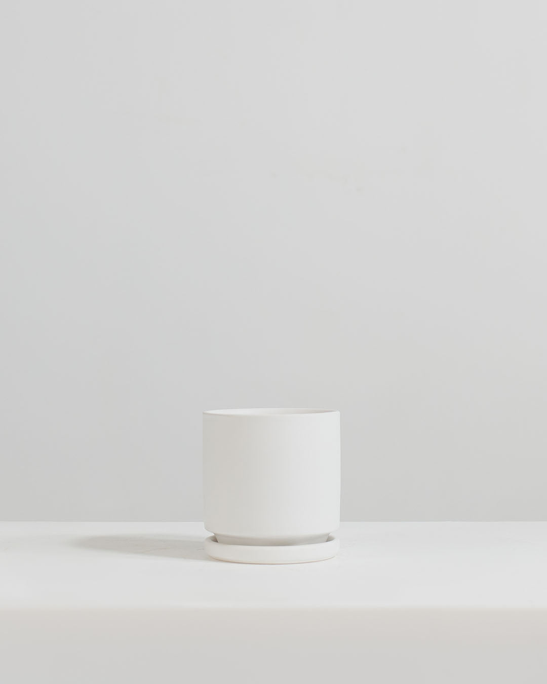 Small 4 Inch MOMMA POTS CYLINDER - WHITE