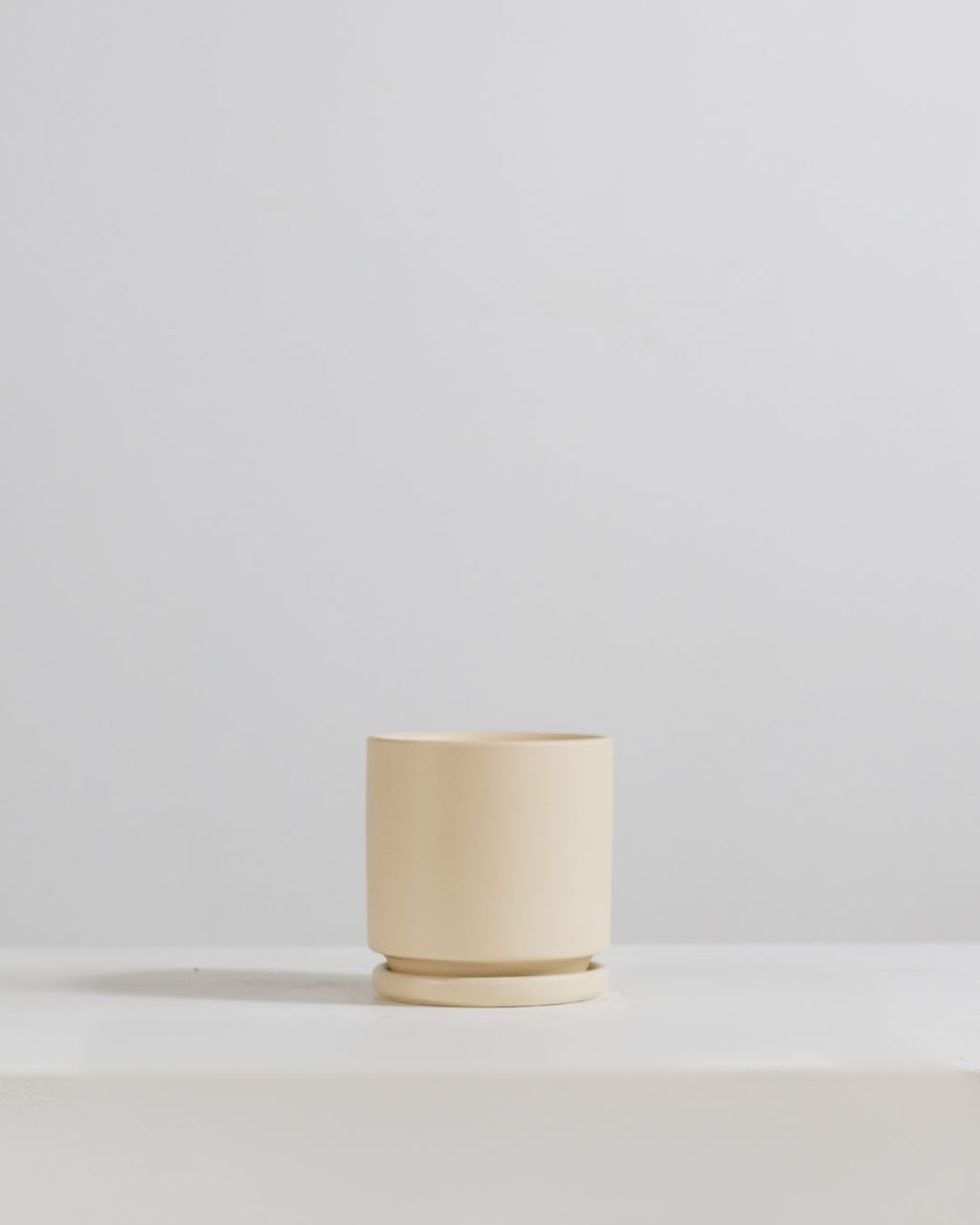 Small 4 Inch MOMMA POTS CYLINDER - ALMOND