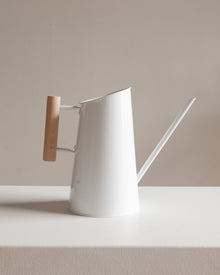  WHITE WATERING CAN - TALL
