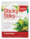 SAFER'S INDOOR PLANTS STICKY STICKS 12 / PK